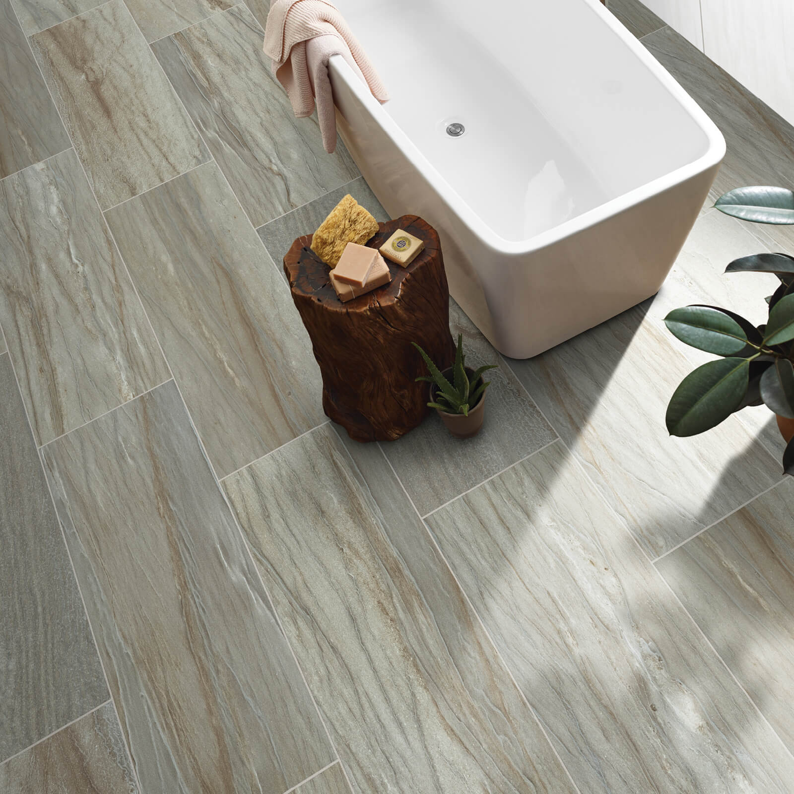 Tile flooring in bathroom | Carpet And Floors For Less
